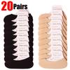 10/20pairs Non-slip Invisible Socks Slippers Seamless Ice Silk Ankle Boat Socks Summer Thin Solid Casual Breathable No Show Sock