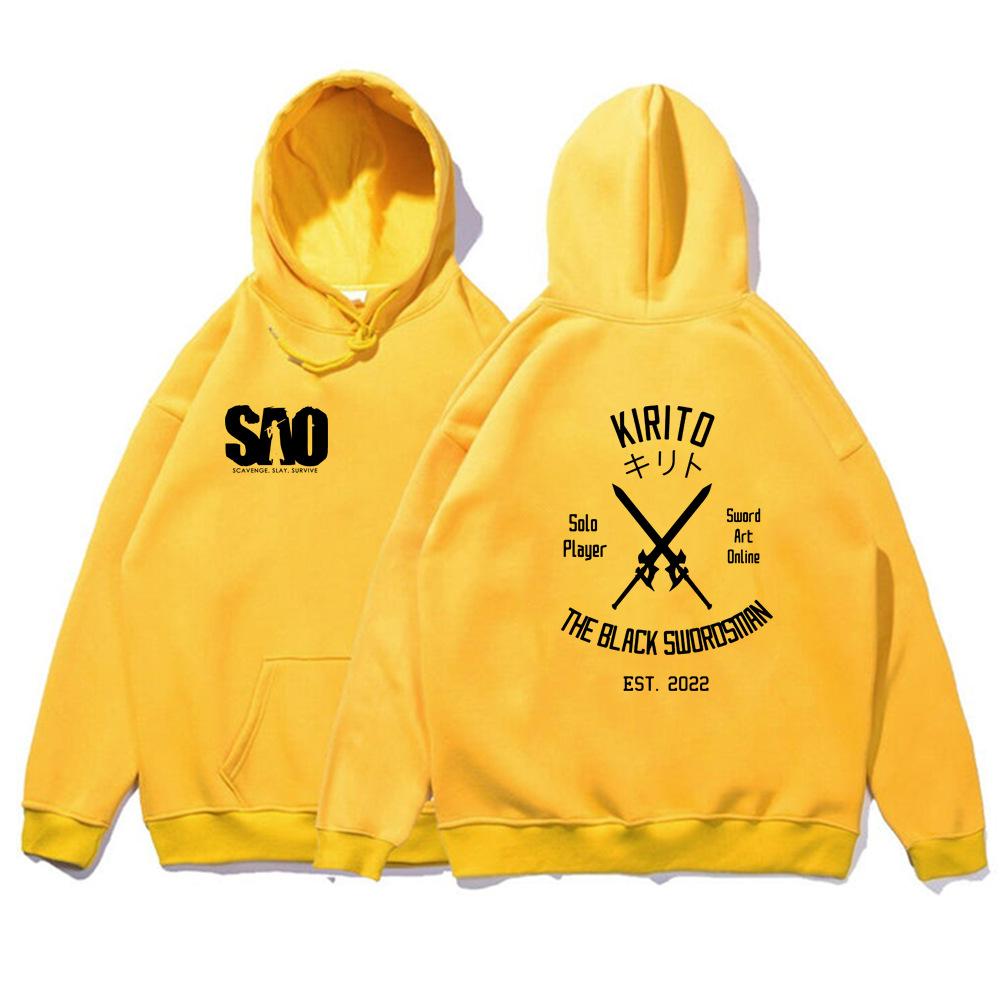 Japanese Animation Sword Art Online New Men's Hoodie Sweatshirt Men Womnen Fashion Design Pullover Men's Fleece Hoodies