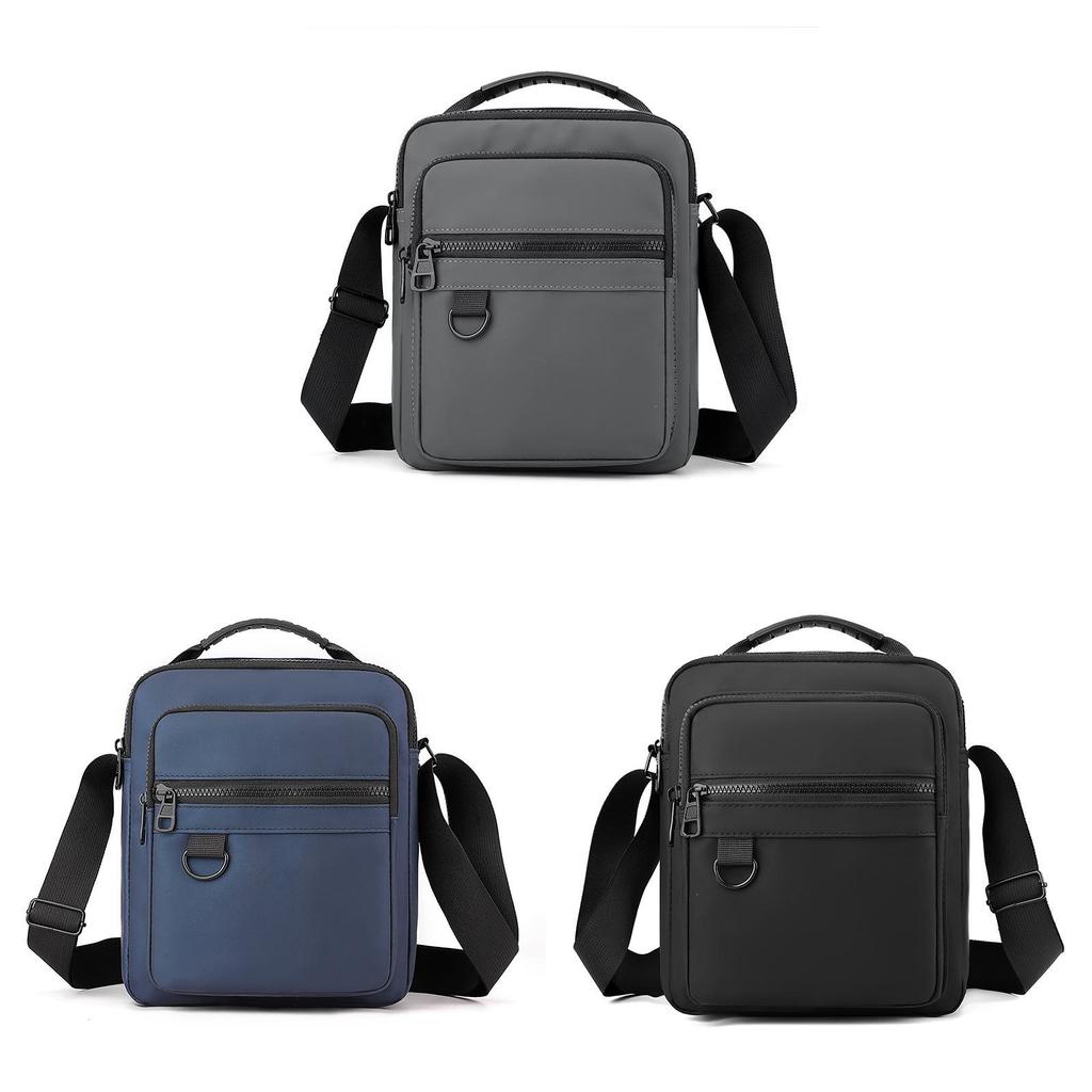 Mens Casual Messenger Bag With Waterproof Oxford Fabric For Daily Use