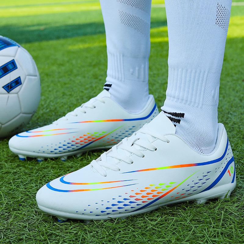 Football Shoes Boys and Girls Tf Broken Nails Artificial Turf AG Nails Youth Student Leather Foot School Training Shoes