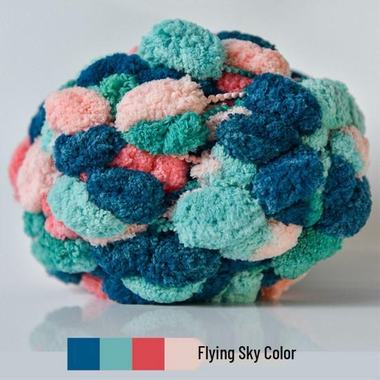 Dickes Woll-Perlgarn für handgestrickte Sofa- und Autositzkissen