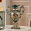 Europa Vintage Harz Vase Blumenarrangement Ornamente Haus Wohnzimmer Schreibtisch Einrichtung Dekoration Café Büro Zubehör Artikel