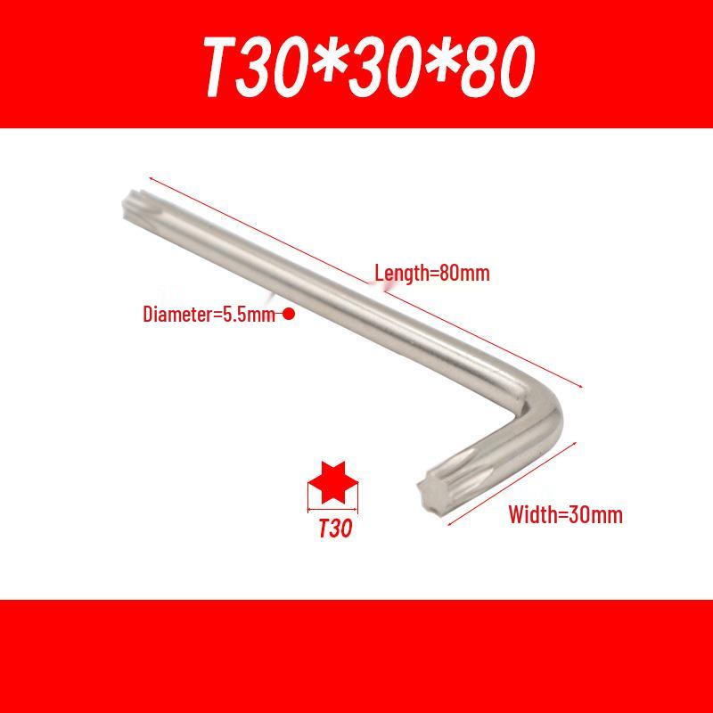 Plum Blossom Anti-theft Star and Hexagon Wrench Set (T10-T30)