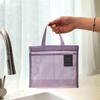 Mesh Makeup Bag with Handy Handle Large Capacity Storage Bags Quick Dry Waterproof Toiletry Bag for Business Trips Travel
