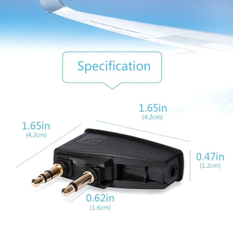 Airplane Airline Flight Stereo 3.5Mm Adapter For Bose 700 Qc45 Qc35 Qc3 Qc25 Qc20 Qc2 Qc15 Oe2 Oe2I Ae2 Ae2I Ae2W Headphones