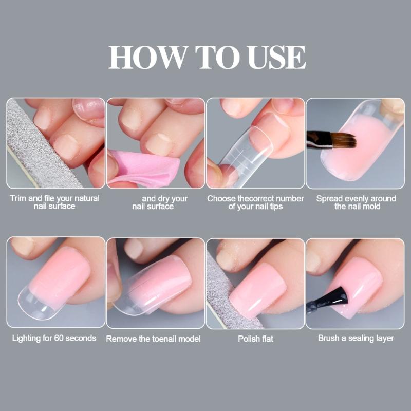 160Pcs Nail Extension Natural Fit Clear Nail Forms With Multiple Sizes For Perfect Nail Extension Comfort And Easy Use