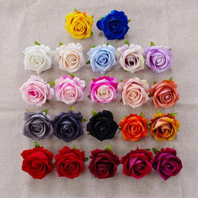 5/10 Stück 7cm Künstliche Rosenblütenkopf Für Hochzeit Heimdekoration Kunstblumen Rosenkopf DIY Kranz Zubehör