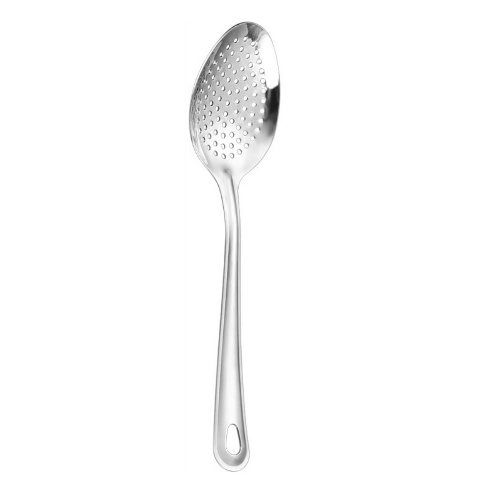 Kitchen Stainless Steel Thickened Colander Spoon Skimmer Scoop Deep-Fried Colander Nooodle Spoon