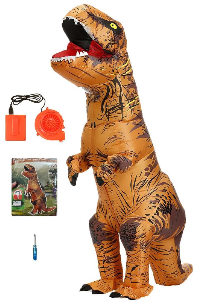 FUNKY Kobo Inflatable Dinosaur Tyrannosaurus Rex Halloween Costume Costume, Costume,