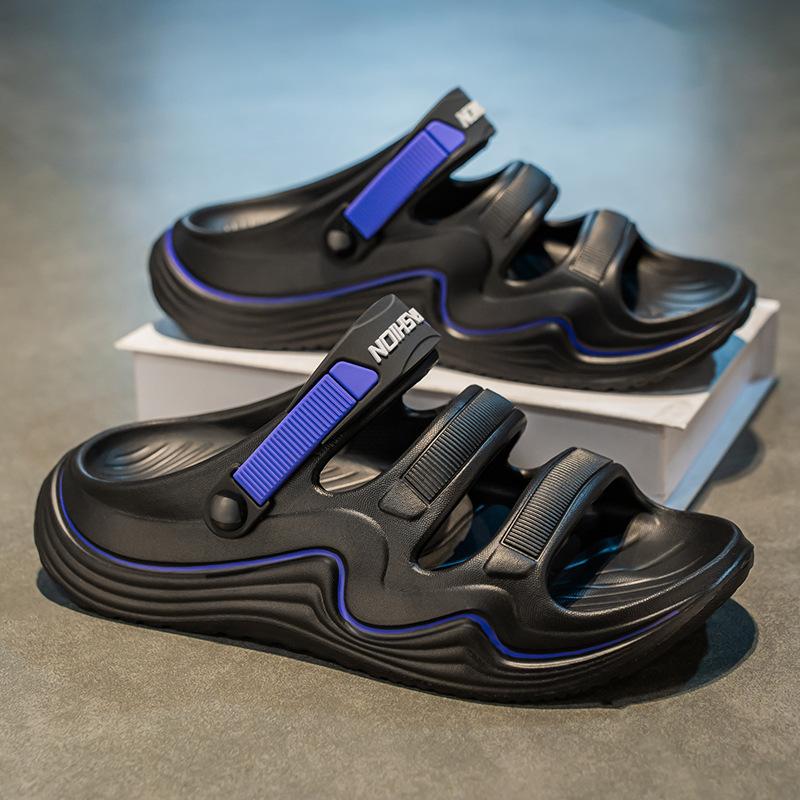 Fashion Men Sandals Summer Leisure Beach Holiday Sandals Dual Purpose Shoes 2025 New Outdoor Sneakers Male Retro Comfortable Casual Shoe