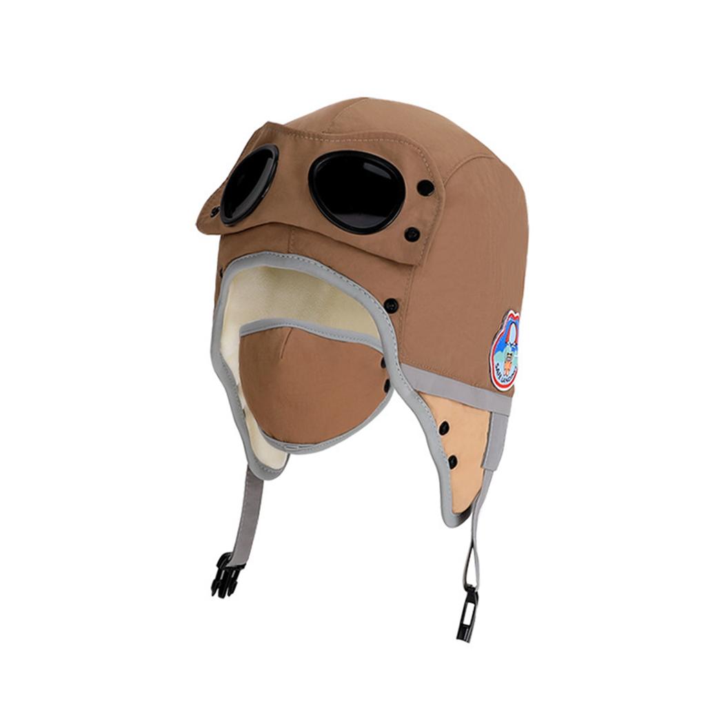 Wintermütze für Kinder, Retro Lei Feng Mütze, Mütze mit warmem Fleece, Ohr-, Motorradmütze zum Fahren