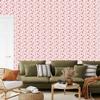 Christmas wallpaper mint coral and white 50x1000