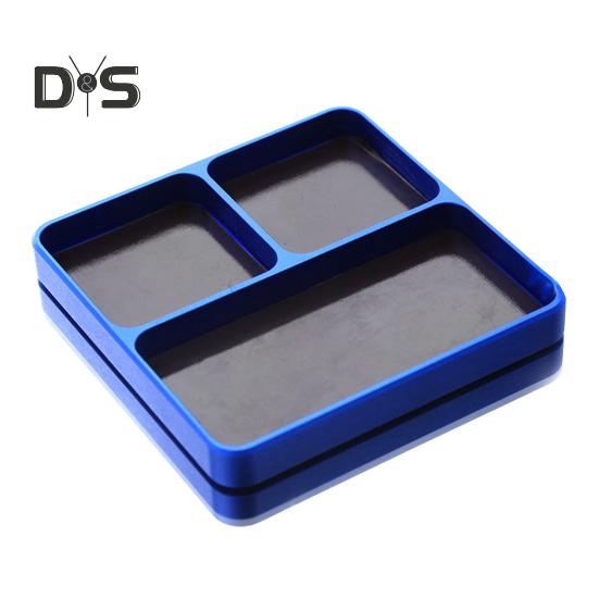 Magnetic Electronic Repair Screws Organizer Parts Tray 3 Compartments Multipurpose Screws Holder Magnet Tool Tray