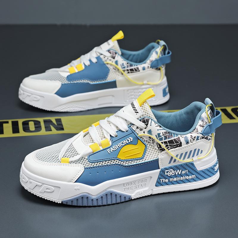 Men's Fashion Casual Low Top Skateboarding Shoes Boys Comfortable Sneakers Male Students Trending Soft Sole Classic Breathable Gym Non-slip