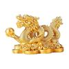 PLEAVIT Dragon Figurine Entrance Feng Shui Dragon Figurine Gold Interior Living Object Money Luck Luck Good Luck