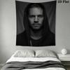 Rip Paul Walker Tribute Iconic Actor Tapestry Background Cloth Fashion Print Christmas Gift Home Decor Soft