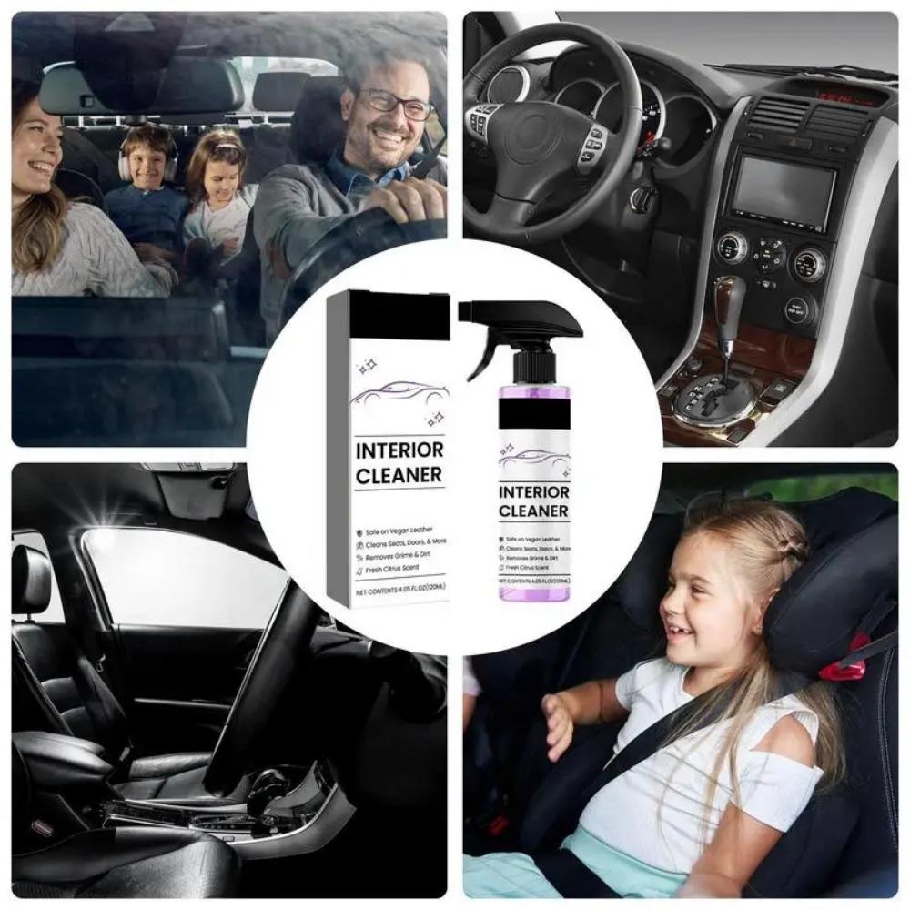 Car Seat Detailing Cleaner for Carpet Upholstery Prevent Cracking Refurbishment Cleaning Agent 120ml Multipurpose Car Care Spray