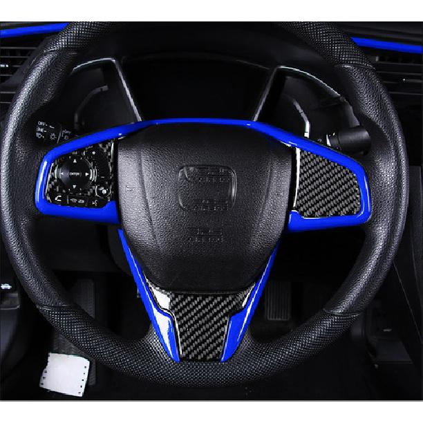 Steering Wheel Border Panel Cover Trim For Honda CR-V CRV 2017- Bright Blue