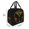 Insulated Lunch Tote Bag for Women Electronic Dance Funny Print Resuable Cooler Thermal Food Lunch Box School
