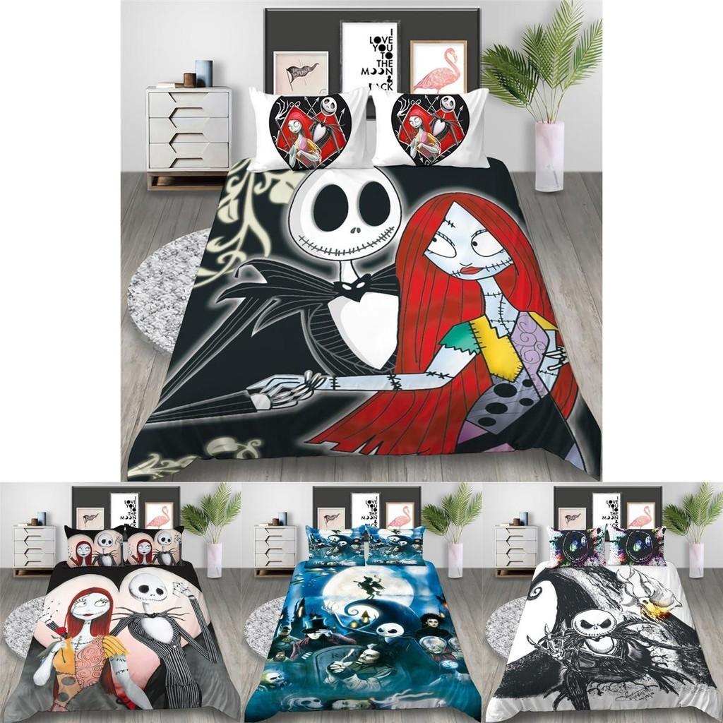 Luxurious The Nightmare Before Christmas Bedding Set With Elegant Duvet Cover And Pillowcase