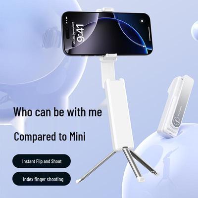 Mini Bluetooth Selfie Stick: 360° Rotation, Anti-Shake, Telescopic, Handheld, Pocket-Friendly for I8/i10 Devices.