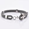 Popular Viking Nylon Rope Pink Sailor Men Women Fashion Cheap Friendship Silver Anchor Bracelet