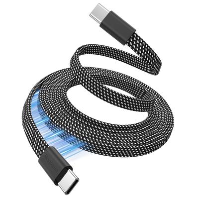 Magtame Automatic 60W Fast Spiral Compatible with iPhone USB-C Cable, Flat, Retraction, Charging, Cable, 15/16, MacBook, iPad, Xperia, Galaxy, Etc.