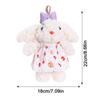 Rabbit Doll Plush Rabbit Keychain Bowknot Car Key Ring Creative Drooping Ear Rabbit Pendant  Gifts
