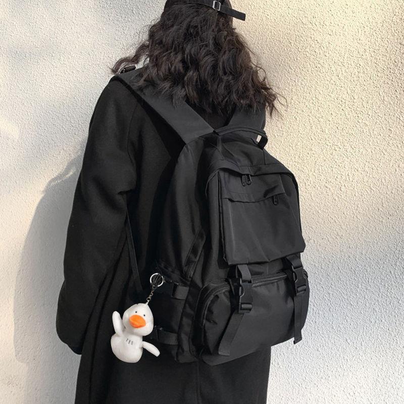 School Bag Female Korean Version High School Harajuku College Student Ins Backpack Large Capacity Backpack Male