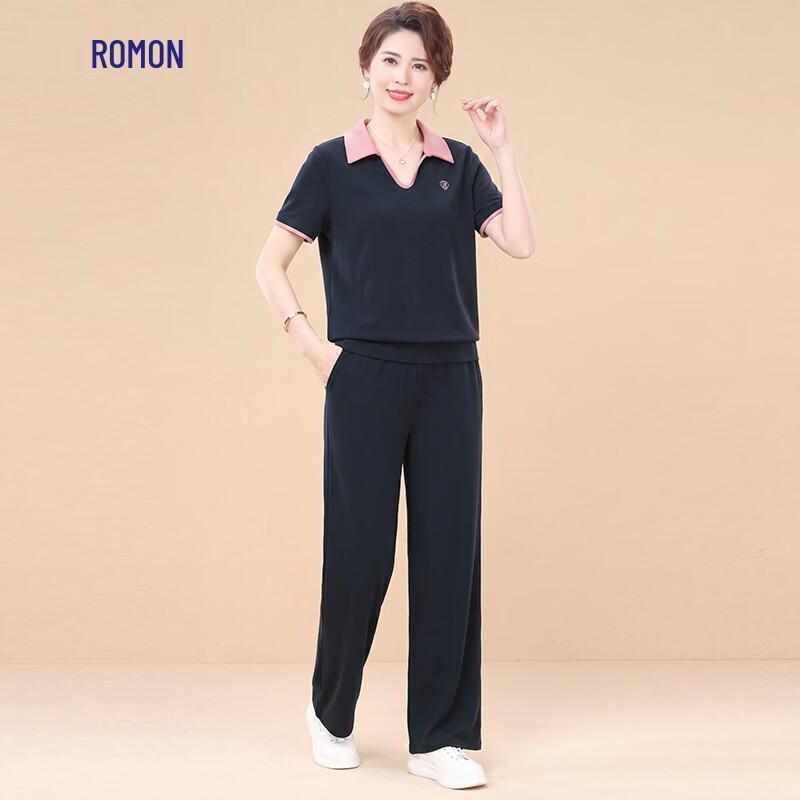 Luomeng Women s Summer Cooling Casual Two-Piece Suit 2XL