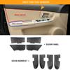 4 unidades de couro de microfibra protetores do painel da porta interior/porta braço capa guarnição para Kia Spectra Cerato 2005 2006 - 2010 2011
