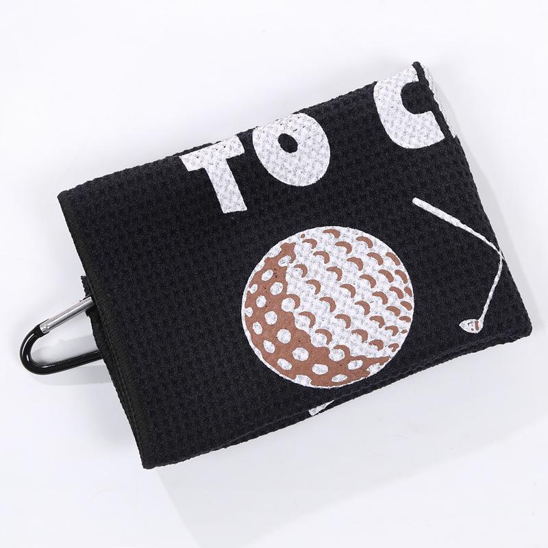 Color Printed Golf Towel Absorbent Training Aids Dry Towels Soft Skin Comfortable Golf Cleaning Tools Outdoor Balls Cleaner