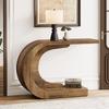 Tribesigns 110cm Farmhouse Console Table Wooden Side Table for Entryway Hallway Living Room Foyer Vintage Brown