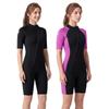 Womens 2mm Short Sleeve Pants Wetsuit Snorkeling Surfing Swimming Jellyfish Protection Warm Chloroprene Neoprene