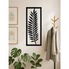 Wrought Iron Leaf Wall Art Metal Decor Nature Inspired Home Accent Living Room Bedroom Modern Artwork Decorative Panel Indoor Hanging