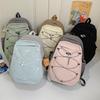Schoolbag New Schoolbag Niche Design Student Backpack Korean Version Ins College Style Contrasting Color Versatile Make-up Class Travel Backpack