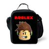 Lunch Bag Rob Lesi Elementary and Secondary School Meal Bag Oxford Cloth Shoulder Bag Anime Cartoon Satchel