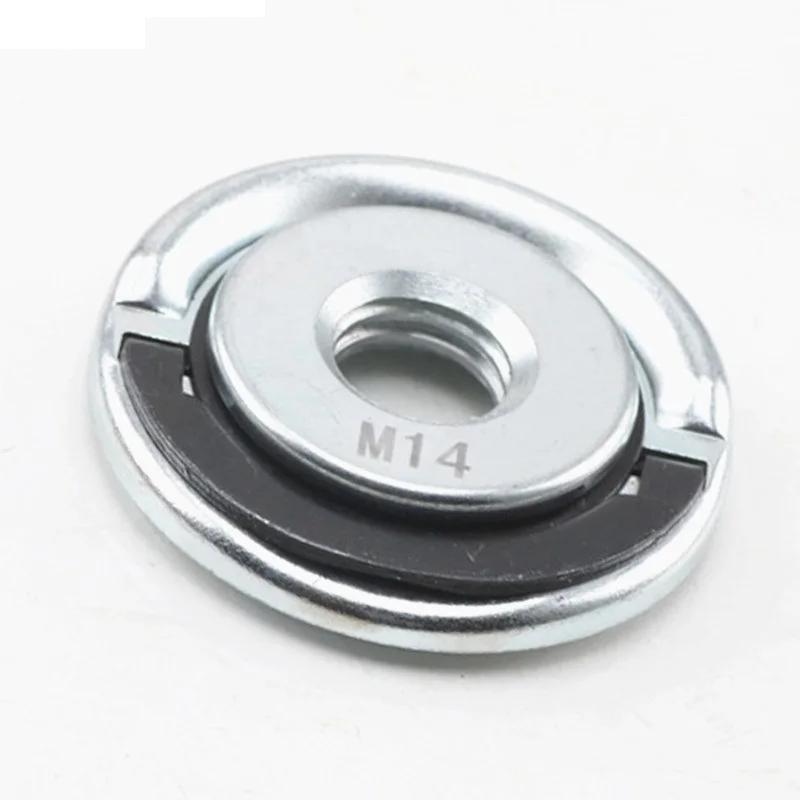 M14 Thread angle grinder self-locking pressing plate Angle Grinder Quick release Flange Nut Clamping Power Chuck Tools Parts 1PC