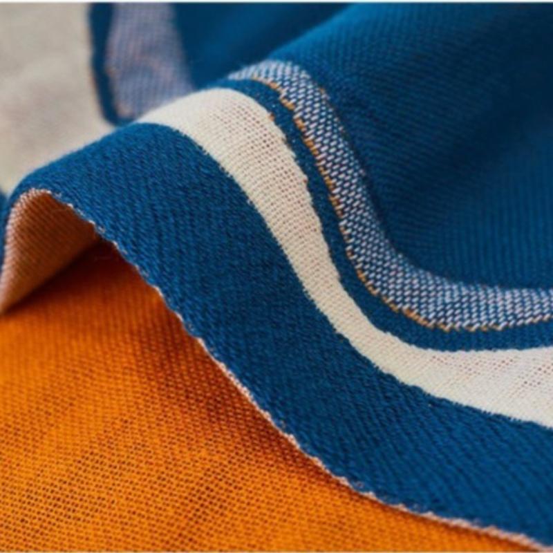 70 X 140cm Pure Cotton Gauze Bath Towel Printing Four Layer Cotton Breathable Towel Soft Absorbent Large Bath Towel, 1pc