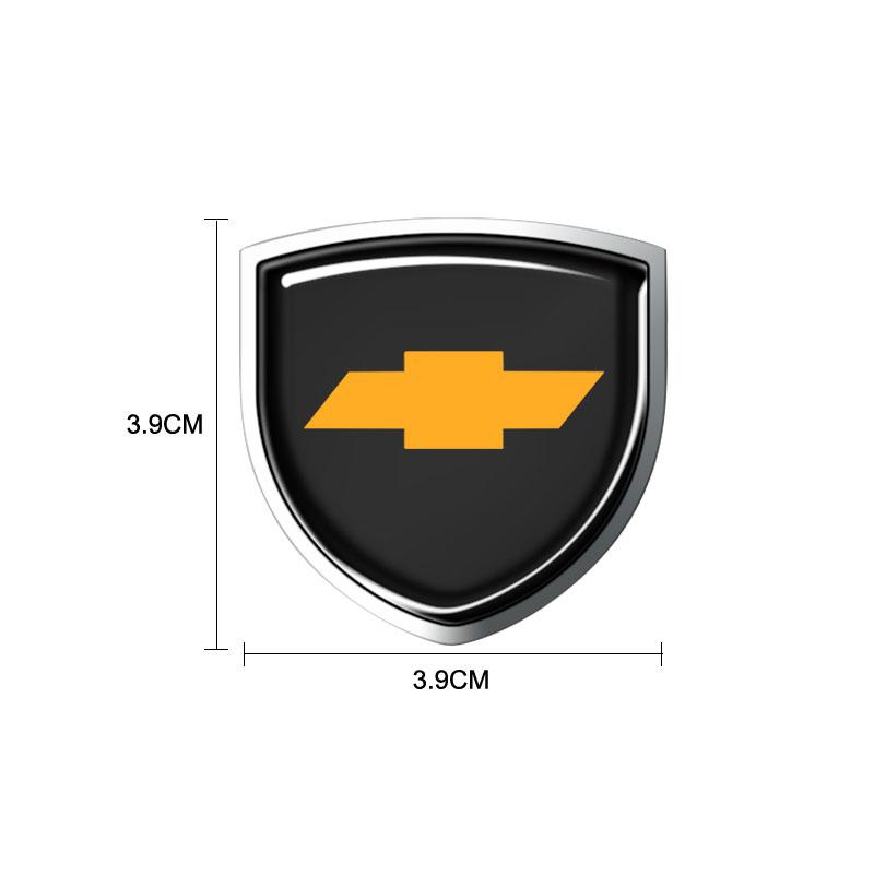 1Pcs 3D Metal Auto Door Shield Emblem Car Body Badge Sticker Styling For Chevrolet Cruze Equinox Captiva Trax Malibu Tahoe Impala Sonic