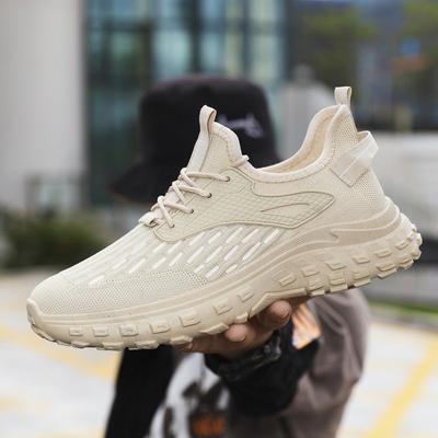 Herrenschuhe Herbst neu fly-gewebtes Mesh atmungsaktiv vielseitig Sport Laufschuhe Freizeitschuhe leicht Kokosschuhe