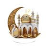 Elegant 2D Flat Acrylic Moon Castles Ornament Eid Ramadans Decoration For Home And Festives Islamic Holiday Celebration