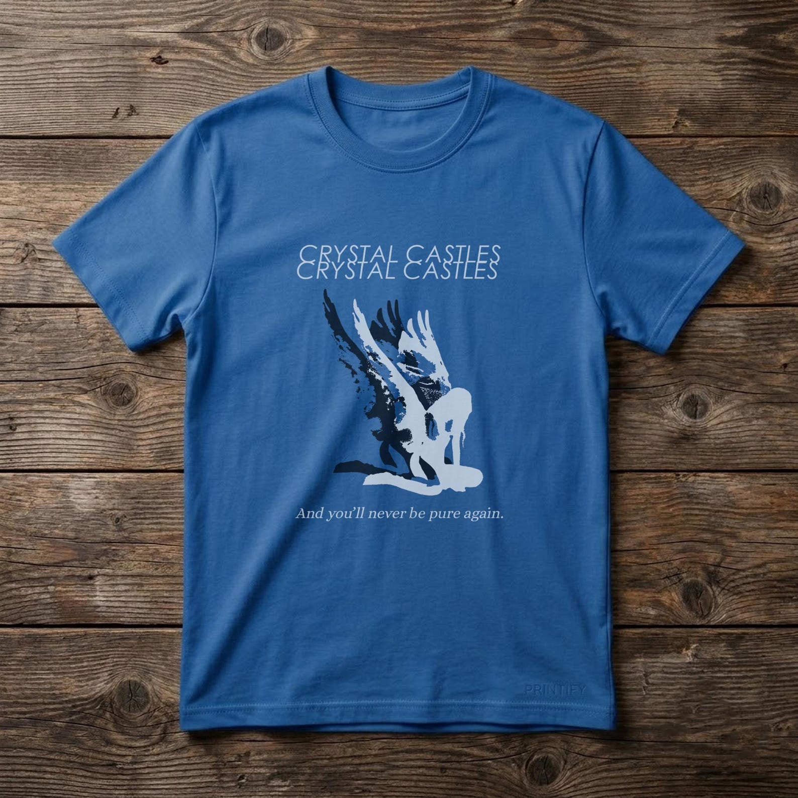 Crystal Castles Band T shirt, Unisex Cotton Tee, Music Fan Apparel S