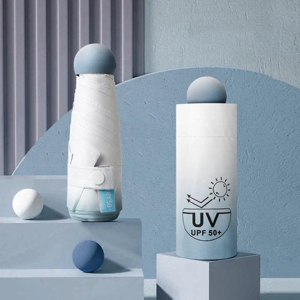 Gradient Color Pocket Parasol Ultralight Sun Umbrella Portable Pocket Rain Umbrella  Summer