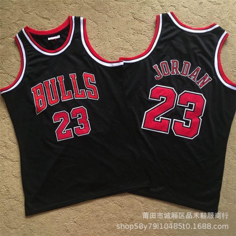 Chicago Bulls 23 Michael Jordan Rookie 1996-97 NBA Finals Jersey Cotton Basketball Shirt Men Women