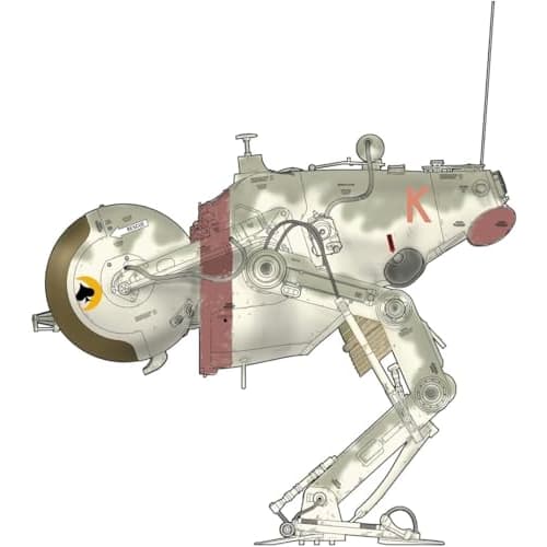 Hasegawa Maschinen Krieger Lunar Tactical Reconnaissance Aircraft LUM-168 Camel Early Model 1/20 Scale Plastic Model Kit 64131 (Robot)