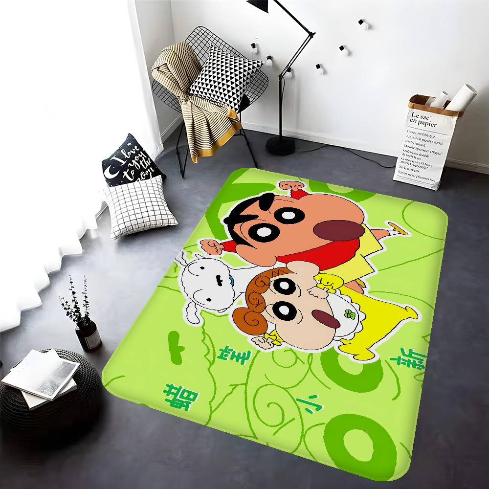 Anime Cartoon C Crayon Shin Chans Bathroom Mat Kids Room Bedroom Decoration Balcony Anti Slip Doormat Living Room Welcome Rug