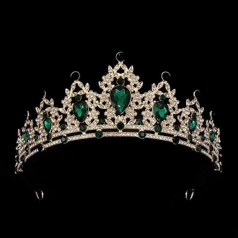 Brautschmuck Prinzessin Krone Barock Haarschmuck Geburtstag Krone Legierung Performance Stirnband Stirnband