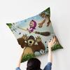 MMasha And BBears Personalized picture text home decorative pillows Household Gifts 45x45cm