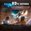 4K High Gain HD TV Antenna - EU Plug Booster Active Indoor Aerial with Signal Amplifier